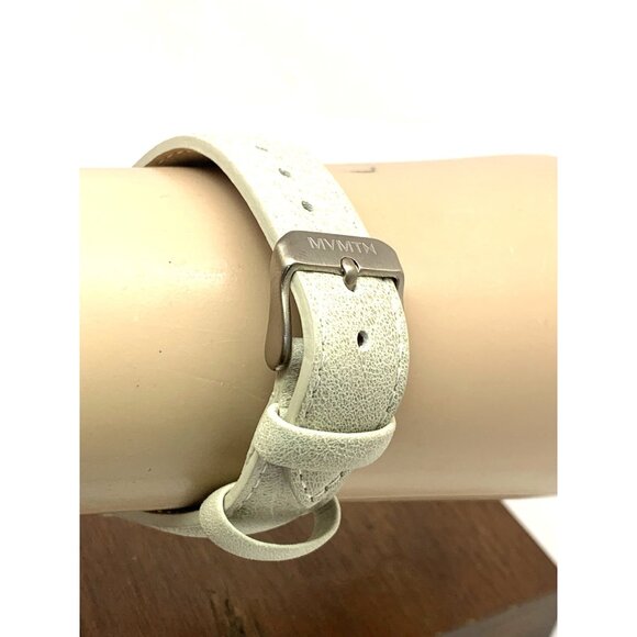 MVMT Women's Watch QMB01-Tima Quartz White Gray Marble Dial Leather Band 38mm - Picture 10 of 14